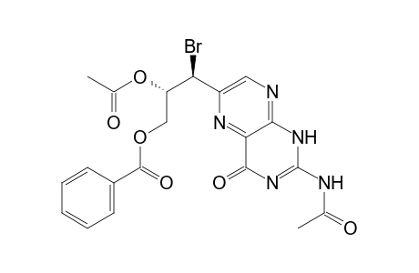 Acetamide, N-[6-[2-(acetyloxy)-3-(benzoyloxy)-1-bromopropyl]-1,4-dihydro-4-oxo-2-pteridinyl]-, [S-(R*,R*)]-