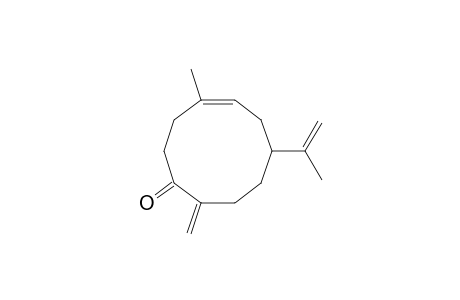 E-7-isopropenyl-4-methyl-10-methylene-4-cyclodecen-1-one