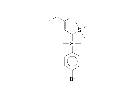 1-Bromo-4-[(3,4-dimethyl-1-trimethylsilanyl-pent-2-enyl)dimethylsilanyl]-benzene