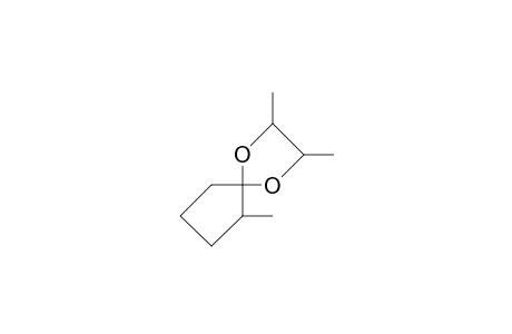 2-Methyl-cyclopentanone 2R,3R-butanediol acetal isomer 1
