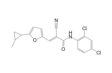 (2E)-2-cyano-N-(2,4-dichlorophenyl)-3-[5-(2-methylcyclopropyl)-2-furyl]-2-propenamide