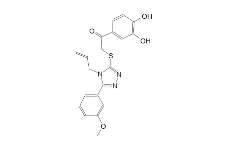 2-{[4-allyl-5-(3-methoxyphenyl)-4H-1,2,4-triazol-3-yl]sulfanyl}-1-(3,4-dihydroxyphenyl)ethanone