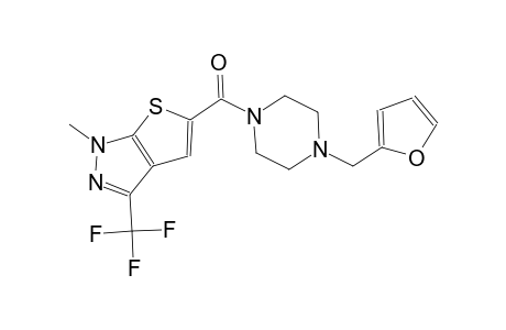 1H-thieno[2,3-c]pyrazole, 5-[[4-(2-furanylmethyl)-1-piperazinyl]carbonyl]-1-methyl-3-(trifluoromethyl)-