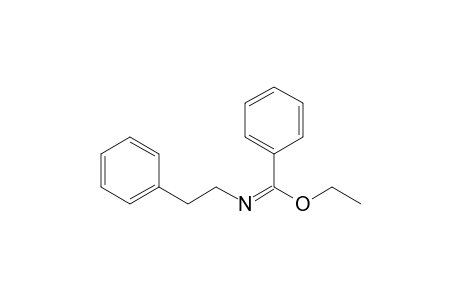 Ethyl N-(2-phenylethyl)benzimidate