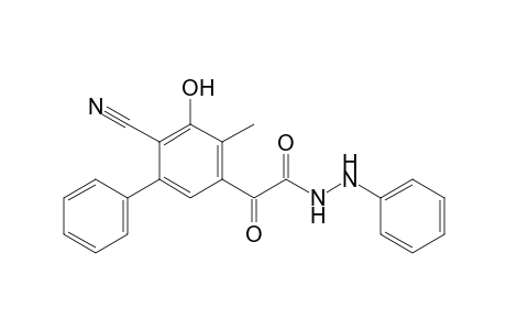 3-Hydroxy-2-cyano-4-methyl-5-[(phenylhydrazo)glyoxalyl]-biphenyl