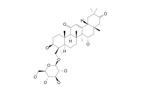 11,21-DIOXO-3-BETA,15-ALPHA,24-TRIHYDROXYOLEAN-12-ENE-24-O-BETA-D-GLUCOPYRANOSIDE