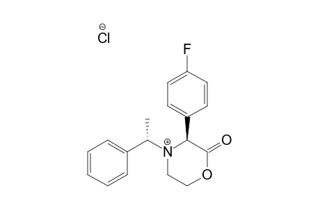 (3R)-[3-(4-FLUOROPHENYL)]-4-[(1R)-1-PHENYLETHYL]-2-MORPHOLINONE-HYDROCHLORIDE