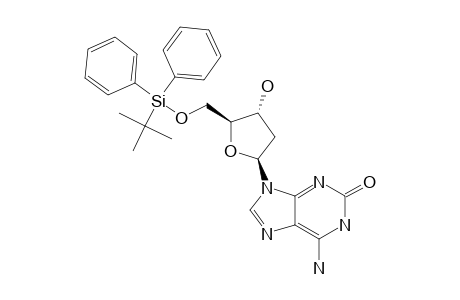 6-AMINO-9-[2-DEOXY-5-O-[(1,1-DIMETHYLETHYL)-DIPHENYLSILYL]-BETA-D-ERYTHRO-PENTOFURANOSYL]-1,9-DIHYDRO-2H-PURIN-2-ONE