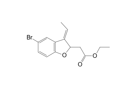 (E)-ethyl 2-(5-bromo-3-ethylidene-2,3-dihydrobenzofuran-2-yl)acetate