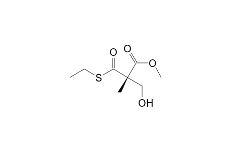 Propanoic acid, 3-(ethylthio)-2-(hydroxymethyl)-2-methyl-3-oxo-, methyl ester, (S)-