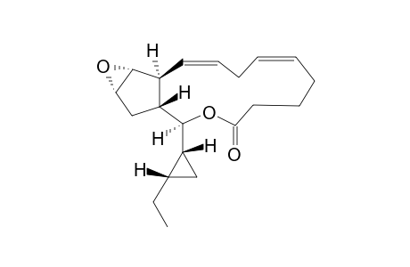 5H-Oxireno[3,4]cyclopent[1,2-c]oxacyclotridecin-5-one, 3-(2-ethylcyclopropyl)-1a,2,2a,3,6,7,8,11,13a,13b-decahydro-, [1aS-[1aR*,2aS*,3R*(1S*,2R*),9Z,12Z,13aR*,13bS*]]-