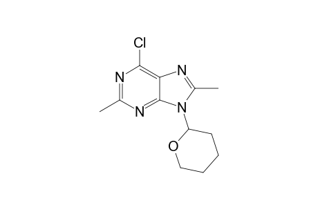 6-Chloranyl-2,8-dimethyl-9-(oxan-2-yl)purine