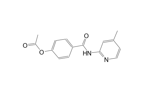 4-{[(4-methyl-2-pyridinyl)amino]carbonyl}phenyl acetate