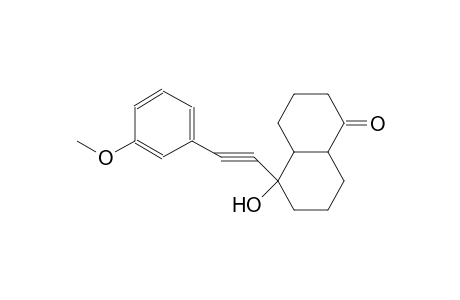 1(2H)-Naphthalenone, octahydro-5-hydroxy-5-[(3-methoxyphenyl)ethynyl]-