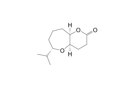 3-Isopropyl-9-oxo-2,8-dioxa-trans-bicyclo[5.4.0]undecane-1,3-cis-lactone
