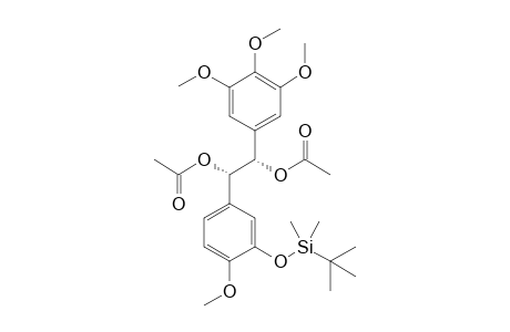 (1S,2S)-1,2-Di(acetoxy)-1-(3-[tert-butyldimethylsilyloxy]-4-methoxyphenyl)-2-(3',4',5'-trimethoxy-phenyl)ethane