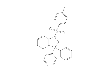 (+-)-(3aS,8aR)-3,3-Diphenyl-1-(4-methylphenylsulfonyl)-1,3,3a,4,5,7a-hexahydro-1H-indole