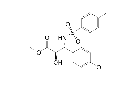 trans-Methyl 2-hydroxy-3-(p-methoxy)phenyl-3'-(N-tosylamino)propanoate