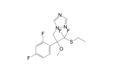 1-[2-(2,4-Difluorophenyl)-3-ethylthio-3,3-difluoro-2-methoxypropyl]-1H-1,2,4-triazole
