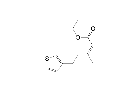 (Z)-3-Methyl-5-thiophen-3-ylpent-2-enoic acid ethyl ester