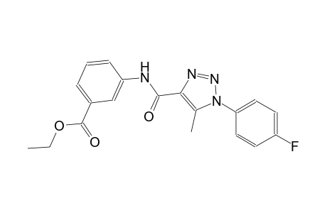 benzoic acid, 3-[[[1-(4-fluorophenyl)-5-methyl-1H-1,2,3-triazol-4-yl]carbonyl]amino]-, ethyl ester