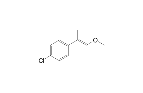 1-Chloranyl-4-[(E)-1-methoxyprop-1-en-2-yl]benzene