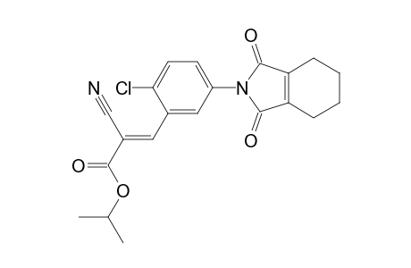 2-Propenoic acid, 3-[2-chloro-5-(1,3,4,5,6,7-hexahydro-1,3-dioxo-2H-isoindol-2-yl)phenyl]-2-cyano-, 1-methylethyl ester