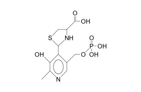 3-Hydroxy-4-(4-carboxy-2-thiazolidinyl)-2-methyl-5-pyridylmethyl-phosphoric acid