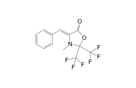 (4Z)-3-methyl-4-(phenylmethylene)-2,2-bis(trifluoromethyl)-5-oxazolidinone