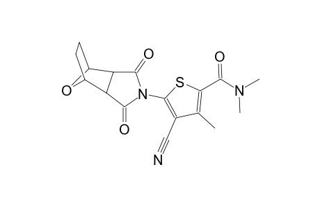 4-cyano-5-(3,5-dioxo-10-oxa-4-azatricyclo[5.2.1.0~2,6~]dec-4-yl)-N,N,3-trimethyl-2-thiophenecarboxamide