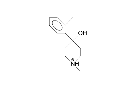 4-Hydroxy-1-methyl-4-(2-tolyl)-piperidine cation