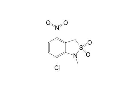 7-Chloro-4-nitro-1-methyl-2,1-benzisothiazoline 2,2-dioxide