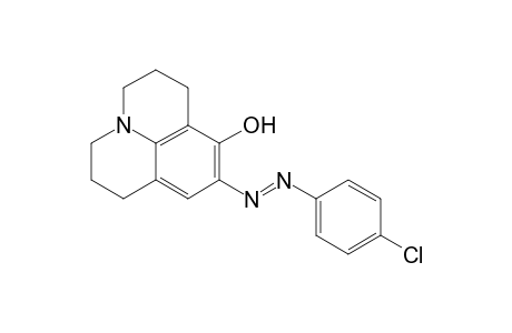 1H,5H-Benzo[ij]quinolizin-8-ol, 9-[(4-chlorophenyl)azo]-2,3,6,7-tetrahydro-