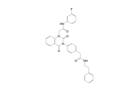2-(2,4-dioxo-3-(4-{2-oxo-2-[(2-phenylethyl)amino]ethyl}phenyl)-3,4-dihydro-1(2H)-quinazolinyl)-N-(3-fluorophenyl)acetamide