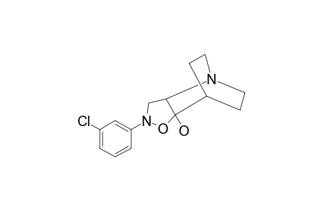 4A-HYDROXY-6-(3-CHLOROPHENYL)-ISOXAZOLIDINO-[4.5-B]-QUINUCLIDINE