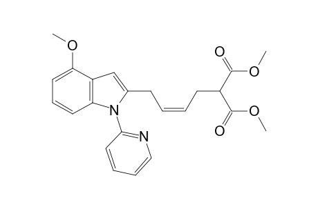 (Z)-Dimethyl 2-{4-[4-methoxy-1-(pyridin-2-yl)-1H-indol-2-yl}but-2-en-1-yl]malonate