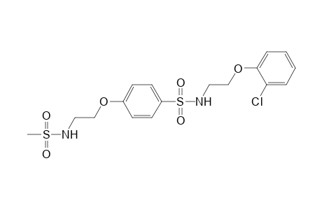Benzenesulfonamide, N-[2-(2-chlorophenoxy)ethyl]-4-[2-[(methylsulfonyl)amino]ethoxy]-