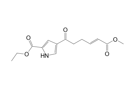 Ethyl 4-(5-methoxycarbonyl-1-oxo-4-pentenyl)-1H-pyrrole-2-carboxylate