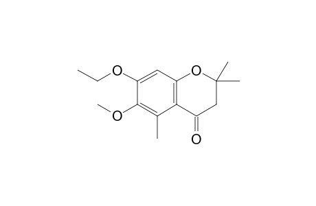 7-Ethoxy-6-methoxy-2,2,5-trimethyl-4-chromanone