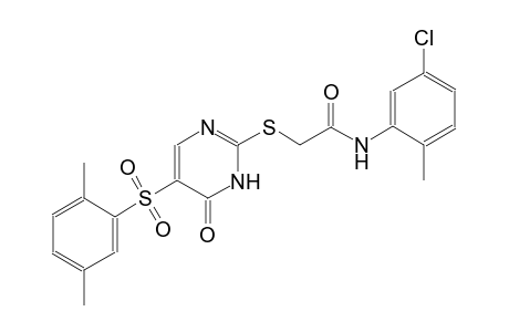 acetamide, N-(5-chloro-2-methylphenyl)-2-[[5-[(2,5-dimethylphenyl)sulfonyl]-1,6-dihydro-6-oxo-2-pyrimidinyl]thio]-