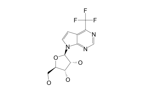 7-(BETA-D-RIBOFURANOSYL)-4-(TRIFLUOROMETHYL)-PYRROLO-[2,3-D]-PYRIMIDINE