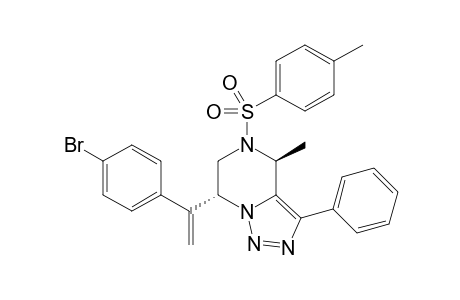 trans-7-(1-(4-bromophenyl)vinyl)-4-methyl-3-phenyl-5-tosyl-4,5,6,7-tetrahydro[1,2,3]triazolo[1,5-a]pyrazine