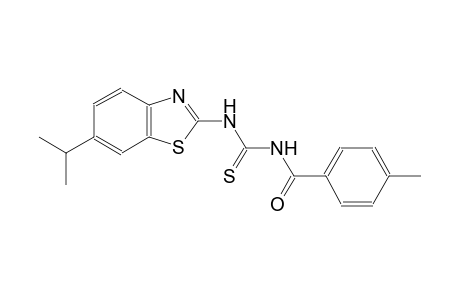 N-(6-isopropyl-1,3-benzothiazol-2-yl)-N'-(4-methylbenzoyl)thiourea