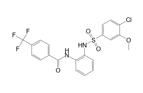 N-(2-{[(4-chloro-3-methoxyphenyl)sulfonyl]amino}phenyl)-4-(trifluoromethyl)benzamide