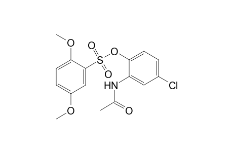 2,5-Dimethoxybenzenesulfonic acid, (2-acetylamino-4-chlorophenyl) ester