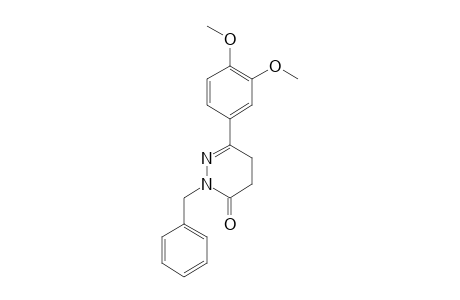 2-BENZYL-6-(3,4-DIMETHOXYPHENYL)-4,5-DIHYDRO-2H-PYRIDAZIN-3-ONE