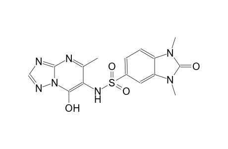 N-(7-hydroxy-5-methyl[1,2,4]triazolo[1,5-a]pyrimidin-6-yl)-1,3-dimethyl-2-oxo-2,3-dihydro-1H-benzimidazole-5-sulfonamide