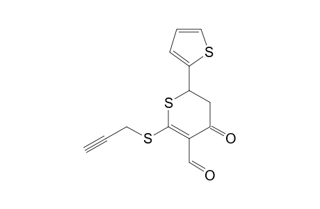 4-keto-2-(propargylthio)-6-(2-thienyl)-5,6-dihydrothiopyran-3-carbaldehyde