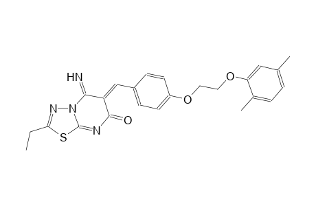 7H-[1,3,4]thiadiazolo[3,2-a]pyrimidin-7-one, 6-[[4-[2-(2,5-dimethylphenoxy)ethoxy]phenyl]methylene]-2-ethyl-5,6-dihydro-5-imino-, (6Z)-
