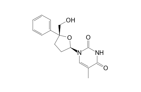 (2R,5R)-1-(5'-Phenyl-2',3'-dideoxy-D-ribo-pentofuranosyl)-thymine